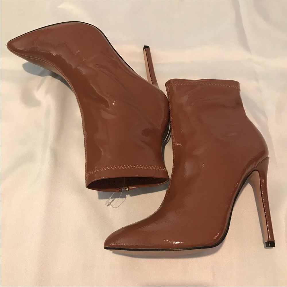 CATHERINE MALANDRINO ALARA  Woman Heel Ancke Boots Sz8 brown